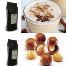 Tchai latte és macadamdió ízű szemes kávé csomag