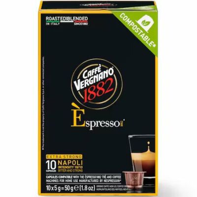 10 db Caffe Vergnano Espresso Napoli Nespresso kkávékapszula