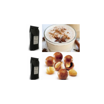 Tchai latte és macadamdió ízű szemes kávé csomag