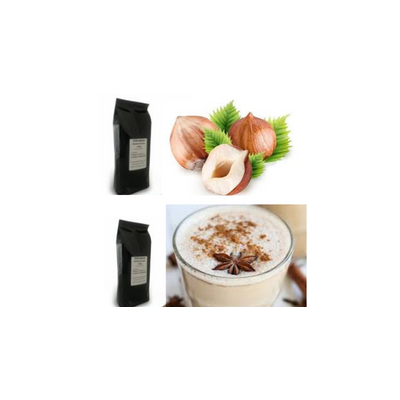 Pörkölt mogyoró és tchai latte ízű szemes kávé csomag