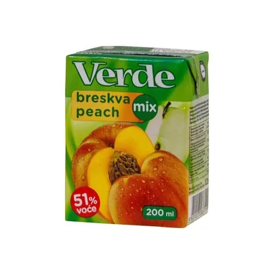 200 ml Verde őszibarack-alma nektár